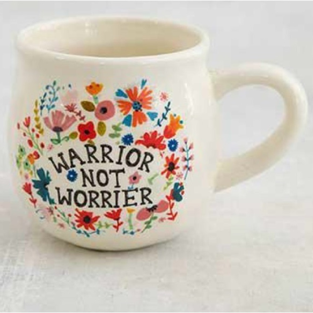 ISO this Natural Life mug! Not for sale. “Be a warrior not a worrier”